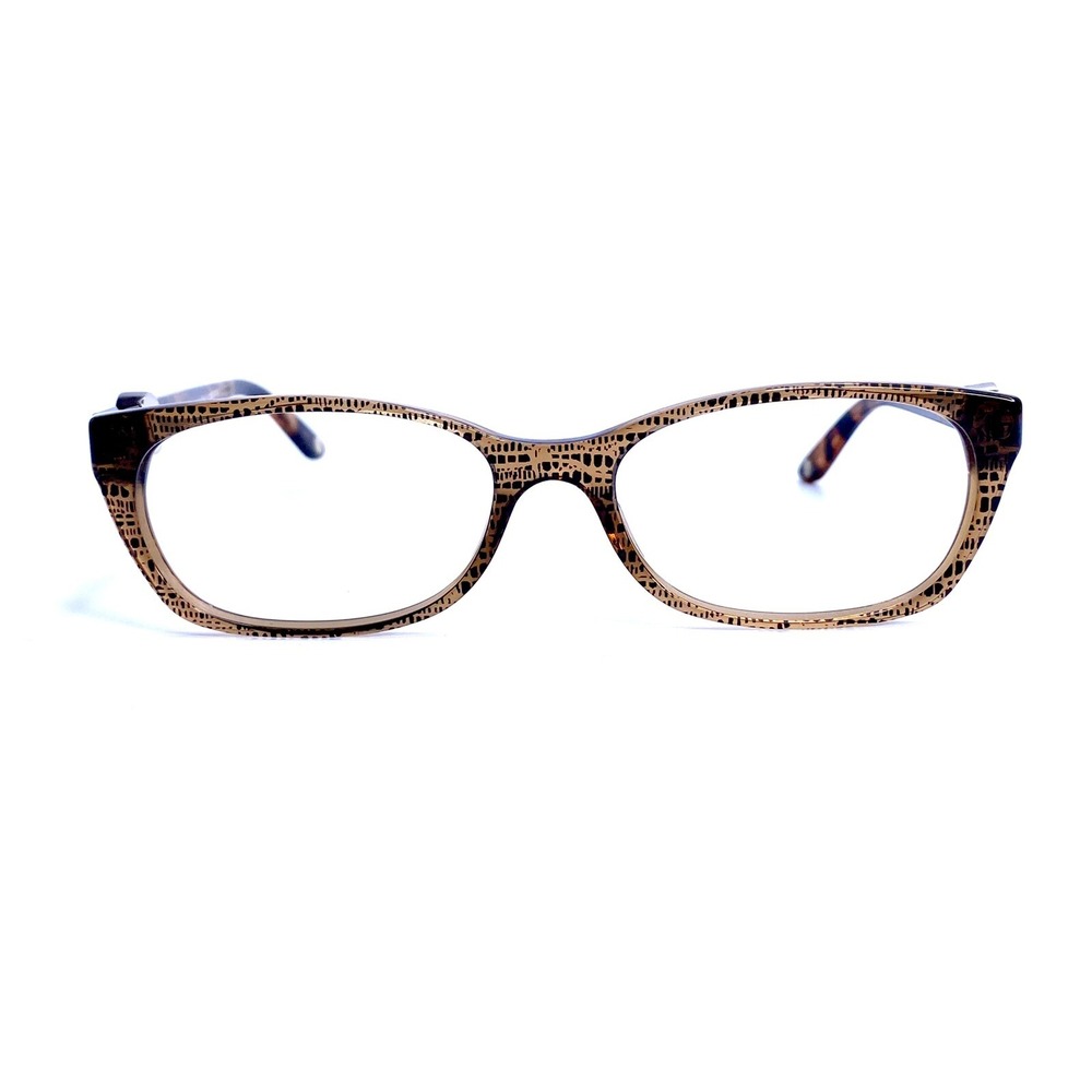 Versace Brown Clear Tortoise Cat Eye Eyeglasses Italy Mod.3164 991 53 16 135
